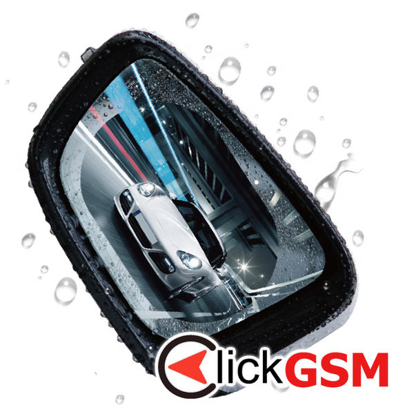 Techsuit - Rainproof Film (2 pack) - for Car Rear-View Mirror, 95 x 135mm - Transparent