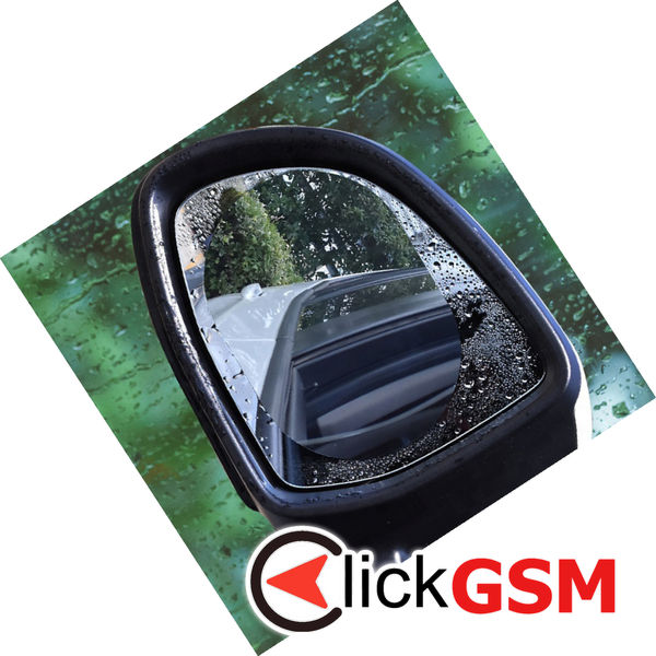 Techsuit - Rainproof Film (2 pack) - for Car Rear-View Mirror, 95 x 135mm - Transparent