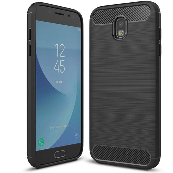Techsuit - Carbon Silicone - Samsung Galaxy J7 2017 - Black