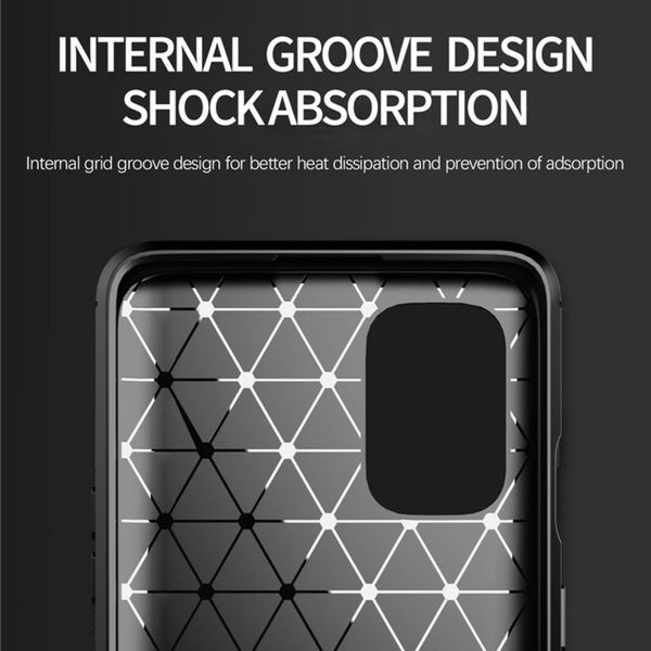 Techsuit - Carbon Silicone - OnePlus 9 - Black