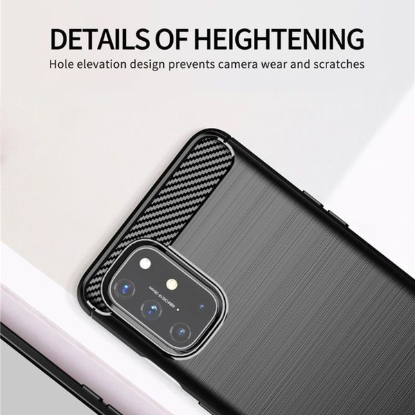 Techsuit - Carbon Silicone - OnePlus 9 - Black