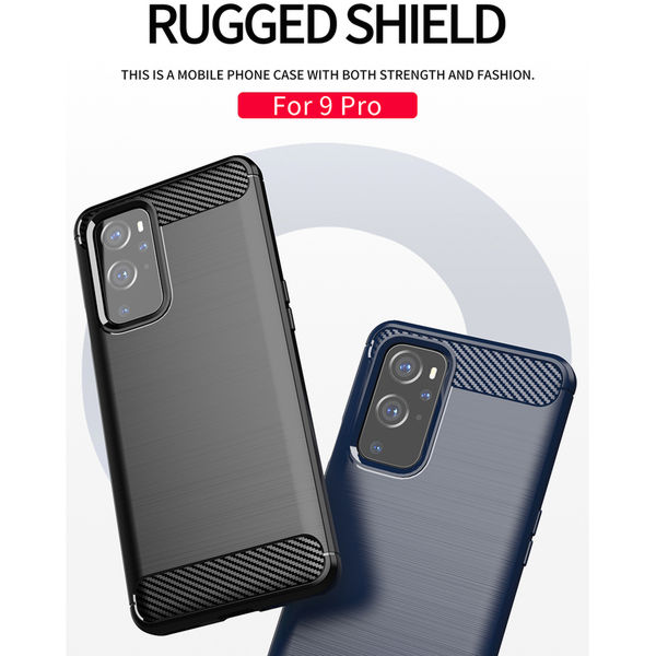 Techsuit - Carbon Silicone - OnePlus 9 Pro - Black