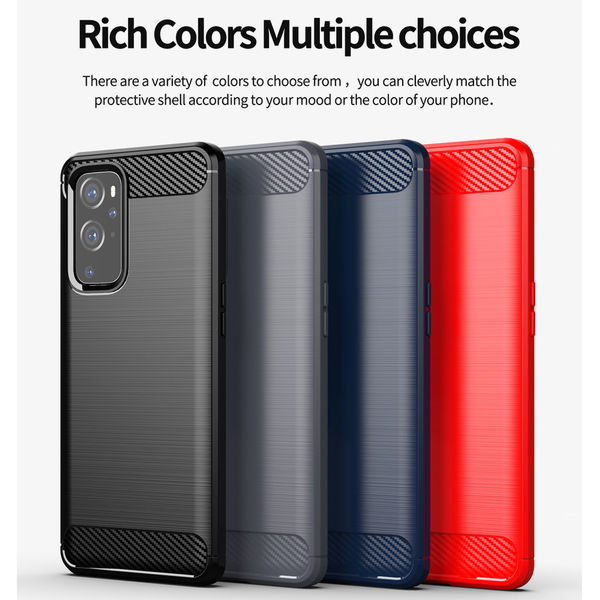 Techsuit - Carbon Silicone - OnePlus 9 Pro - Black