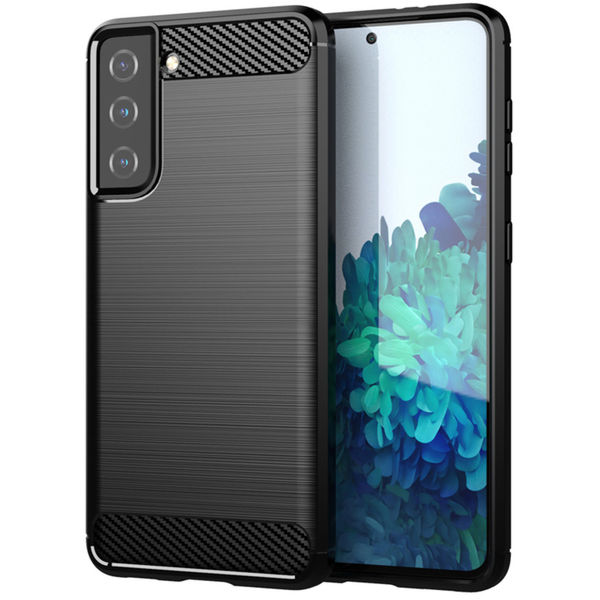 Techsuit - Carbon Silicone - Samsung Galaxy S21 Plus 5G - Black