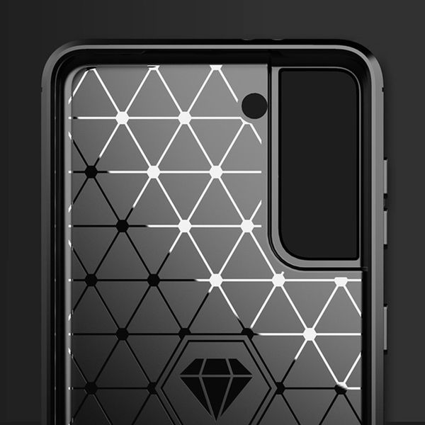 Techsuit - Carbon Silicone - Samsung Galaxy S21 Plus 5G - Black