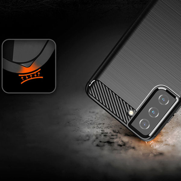 Techsuit - Carbon Silicone - Samsung Galaxy S21 Plus 5G - Black