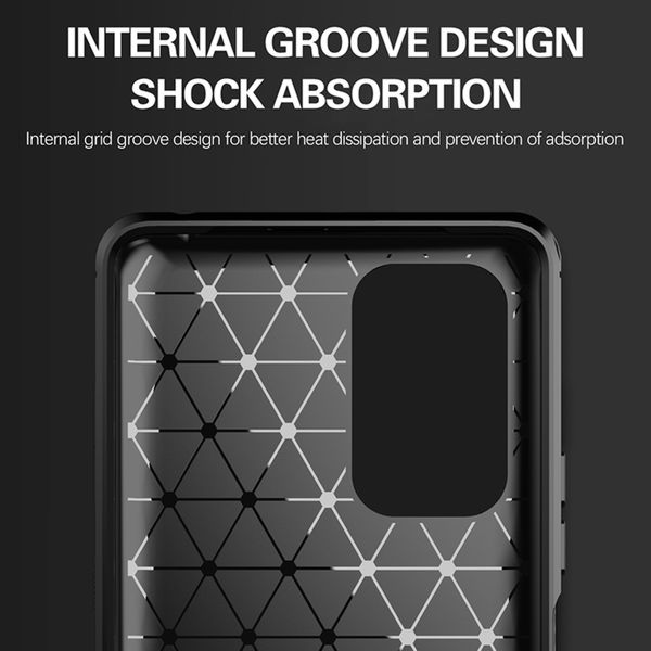 Techsuit - Carbon Silicone - Xiaomi Redmi Note 10 Pro / Note 10 Pro Max - Black