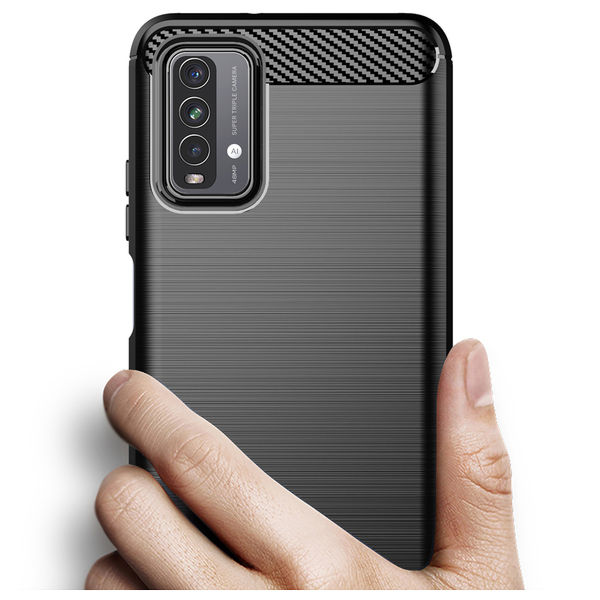 Techsuit - Carbon Silicone - Xiaomi Redmi 9T / Redmi 9 Power - Black