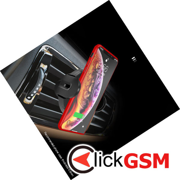 Yesido - Car Holder with Wireless Charging (C77) - Extendable Arm for Dashboard, Windshield, Air Vent, 15W - Black