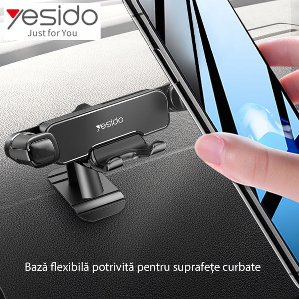 Yesido - Car Holder (C90) - Gravity Grip for Dashboard - Black