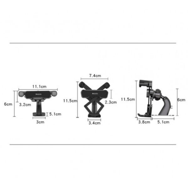 Yesido - Car Holder (C90) - Gravity Grip for Dashboard - Black