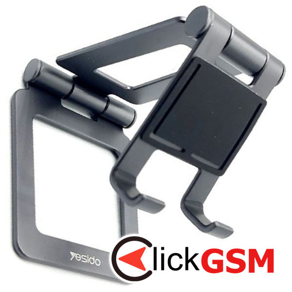 Yesido - Desk Holder (C97) - Silicone Pad, Folding Feature for Phone, Tablet - Black