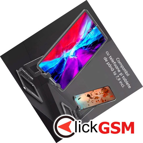 Yesido - Desk Holder (C97) - Silicone Pad, Folding Feature for Phone, Tablet - Black