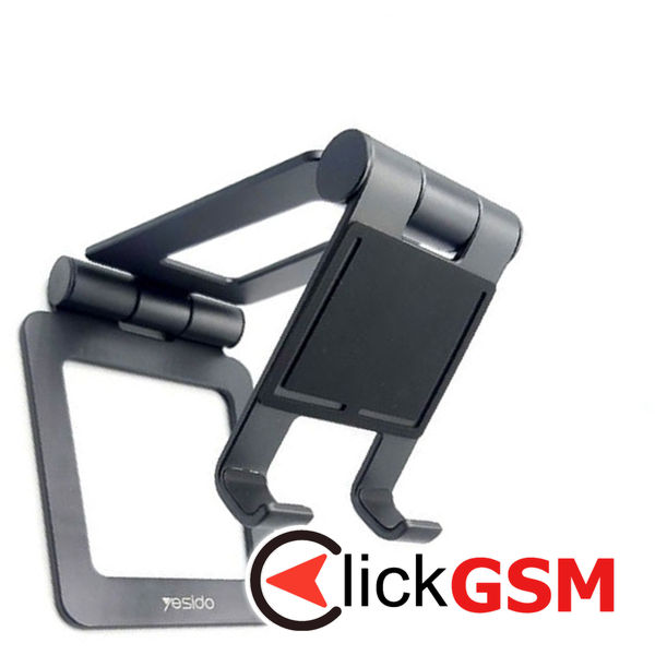 Yesido - Desk Holder (C98) - Silicone Pad, Folding Feature, for Phone, Tablet max 12.9 - Black