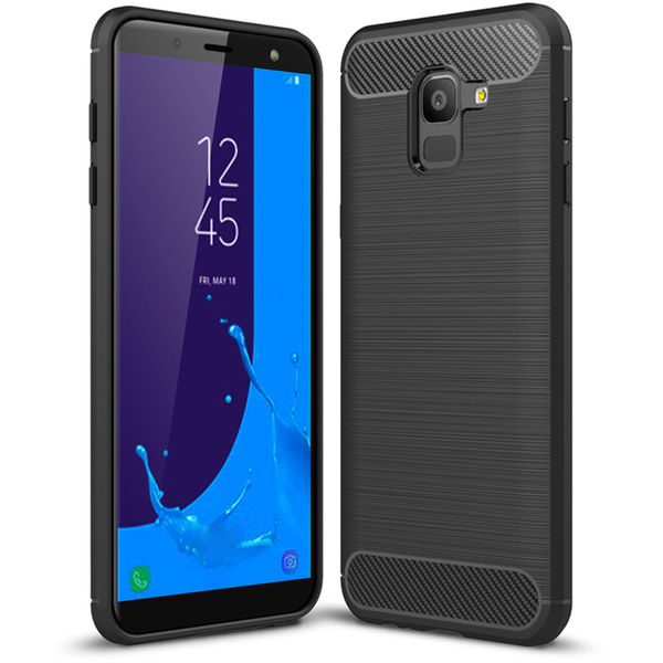 Techsuit - Carbon Silicone - Samsung Galaxy J6 2018 - Black