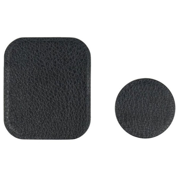 Techsuit - (2 pack) Metal Plate (MP02) - with PU Leather Cover - Black