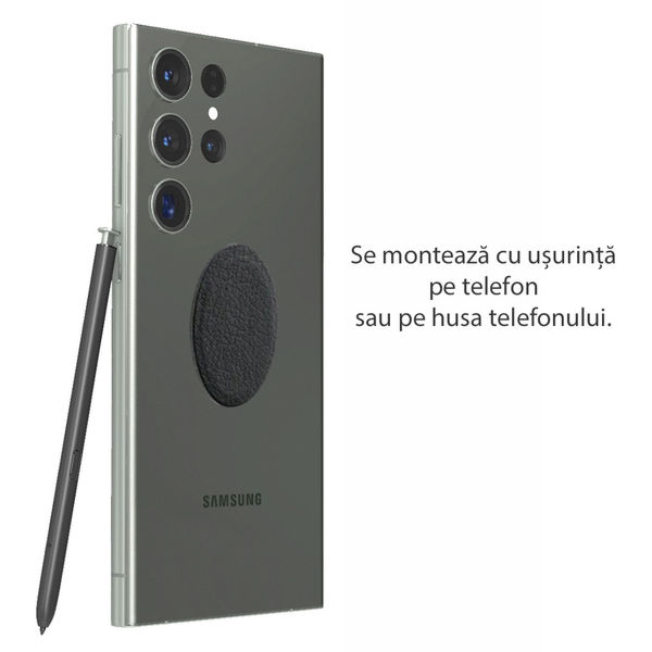 Techsuit - (2 pack) Metal Plate (MP02) - with PU Leather Cover - Black