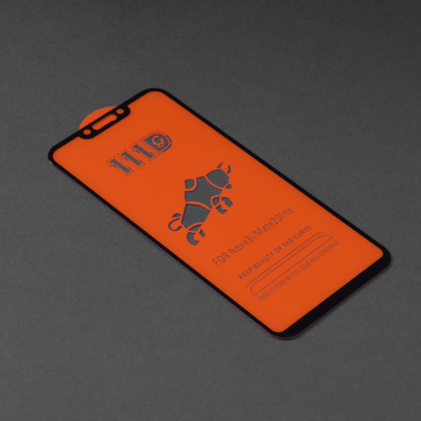 Techsuit - 111D Full Cover / Full Glue Glass - Huawei Mate 20 Lite / Nova 3 / Nova 3i / P Smart Plus - Black
