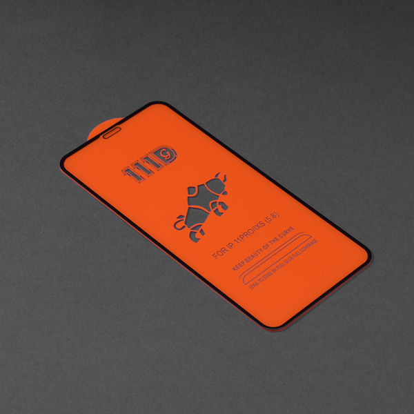 Techsuit - 111D Full Cover / Full Glue Glass - iPhone X / iPhone XS / iPhone 11 Pro - Black