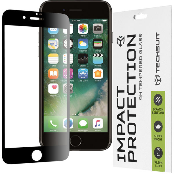 Techsuit - 111D Full Cover / Full Glue Glass - iPhone 7 Plus / iPhone 8 Plus - Black