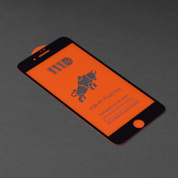 Techsuit - 111D Full Cover / Full Glue Glass - iPhone 7 Plus / iPhone 8 Plus - Black