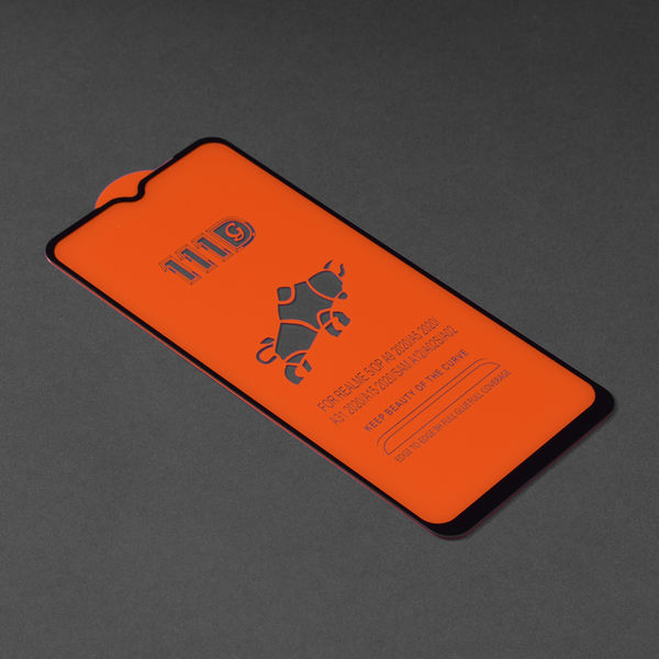 Techsuit - 111D Full Cover / Full Glue Glass - Samsung Galaxy A02 / M02 / A12 / A12 Nacho / F12 / M12 / A32 5G - Black