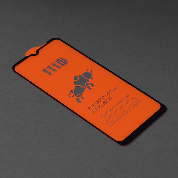 Techsuit - 111D Full Cover / Full Glue Glass - Motorola Moto G10 / Moto G20 / Moto G30 / Moto E7 Plus / Moto G9 Play - Black