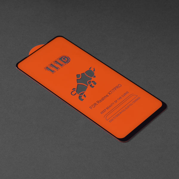 Techsuit - 111D Full Cover / Full Glue Glass - Oppo Reno4 Lite - Black