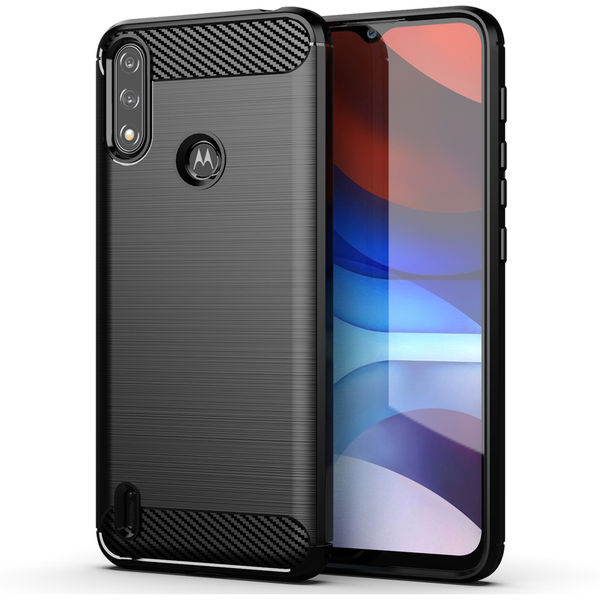 Techsuit - Carbon Silicone - Motorola Moto E7 Power / Moto E7i Power - Black