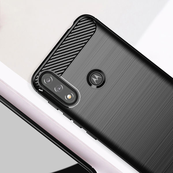 Techsuit - Carbon Silicone - Motorola Moto E7 Power / Moto E7i Power - Black