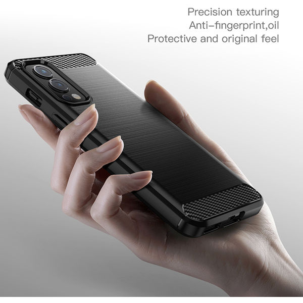 Techsuit - Carbon Silicone - OnePlus Nord 2 5G - Black