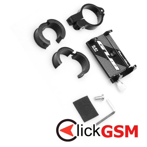 GUB - Bike Holder (G81) - for Motorcycle, Motor Scooter with Adjustable Features 55 - 100mm, max. 6.2 - Black