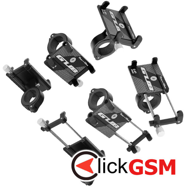 GUB - Bike Holder (G81) - for Motorcycle, Motor Scooter with Adjustable Features 55 - 100mm, max. 6.2 - Black