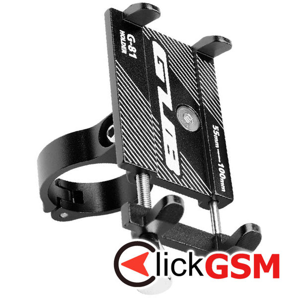 GUB - Bike Holder (G81) - for Motorcycle, Motor Scooter with Adjustable Features 55 - 100mm, max. 6.2 - Black