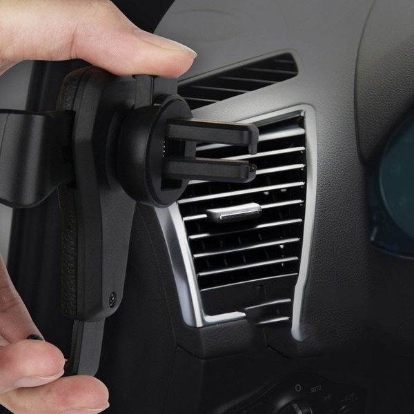 Techsuit - Car Holder (H01) - Gravity Grip for Air Vent - Black