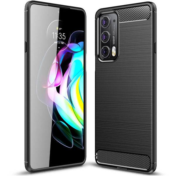 Techsuit - Carbon Silicone - Motorola Edge 20 5G - Black
