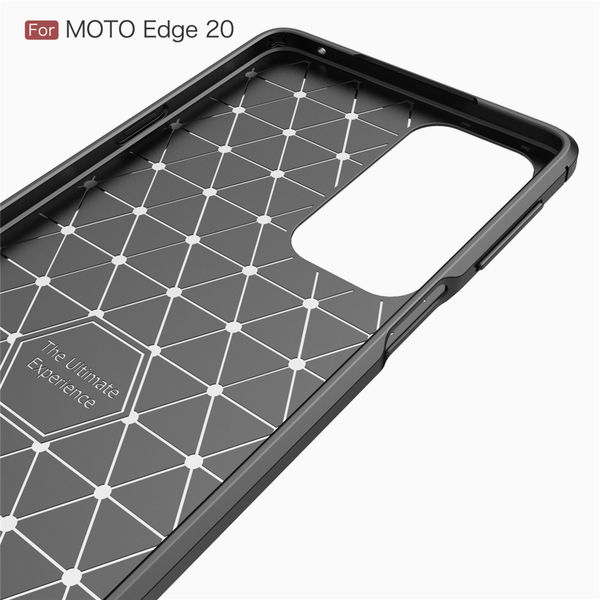 Techsuit - Carbon Silicone - Motorola Edge 20 5G - Black