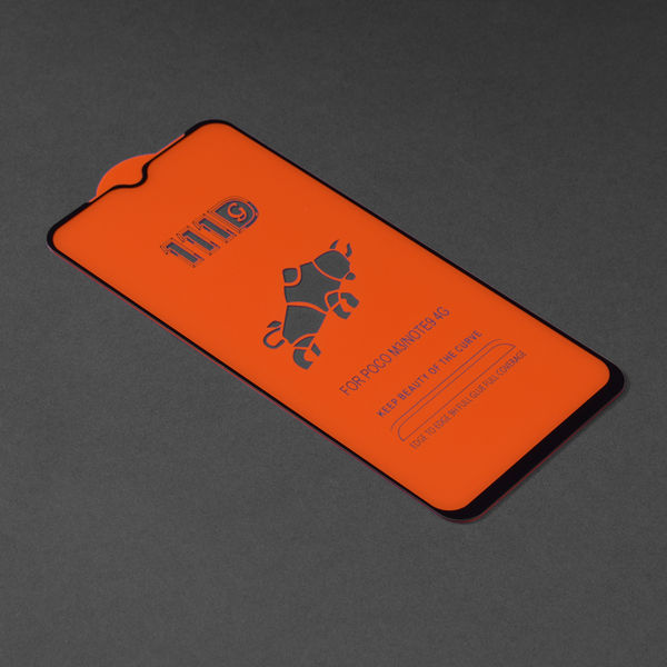 Techsuit - 111D Full Cover / Full Glue Glass - Xiaomi Poco M3 / Redmi 9 Power / Redmi 9T - Black