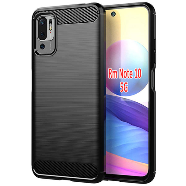 Techsuit - Carbon Silicone - Xiaomi Redmi Note 10 5G / Poco M3 Pro 5G - Black