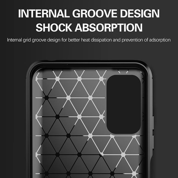 Techsuit - Carbon Silicone - Xiaomi Redmi Note 10 5G / Poco M3 Pro 5G - Black