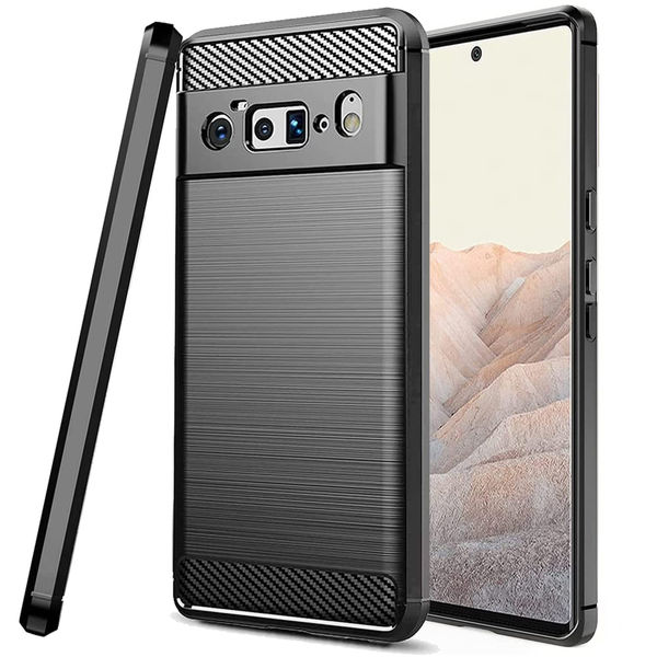 Techsuit - Carbon Silicone - Google Pixel 6 Pro - Black