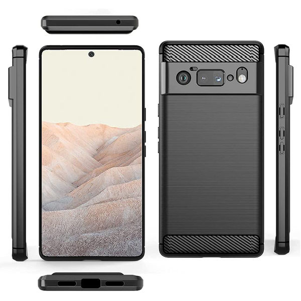 Techsuit - Carbon Silicone - Google Pixel 6 Pro - Black