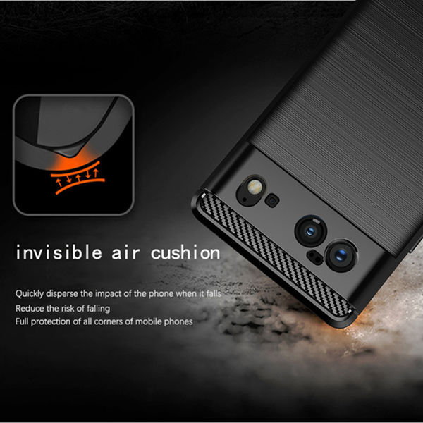 Techsuit - Carbon Silicone - Google Pixel 6 - Black