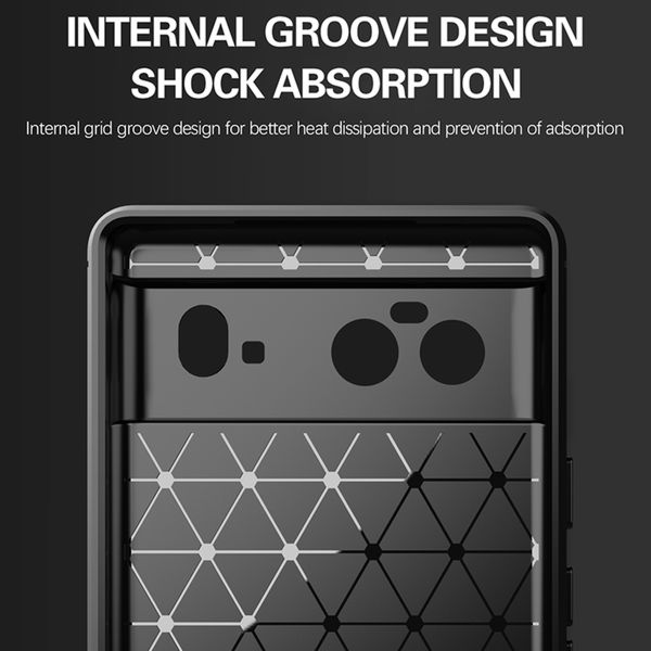 Techsuit - Carbon Silicone - Google Pixel 6 - Black