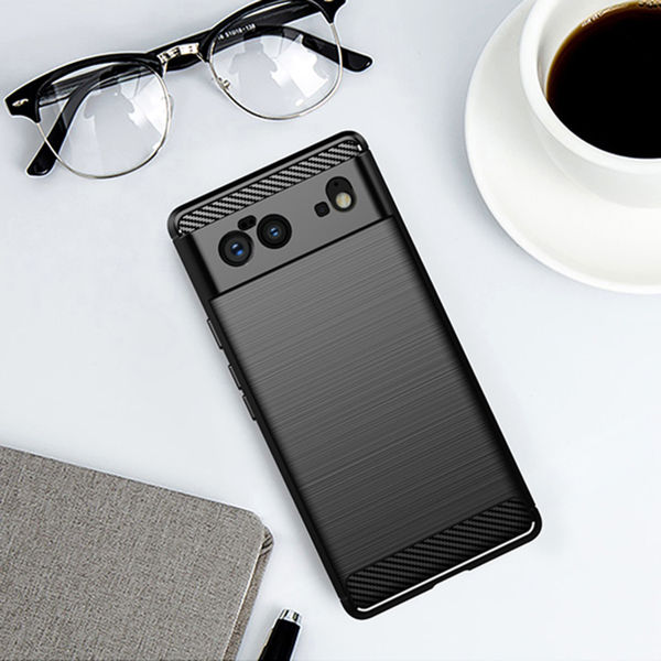 Techsuit - Carbon Silicone - Google Pixel 6 - Black