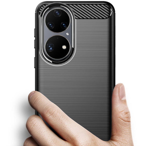 Techsuit - Carbon Silicone - Huawei P50 Pro - Black