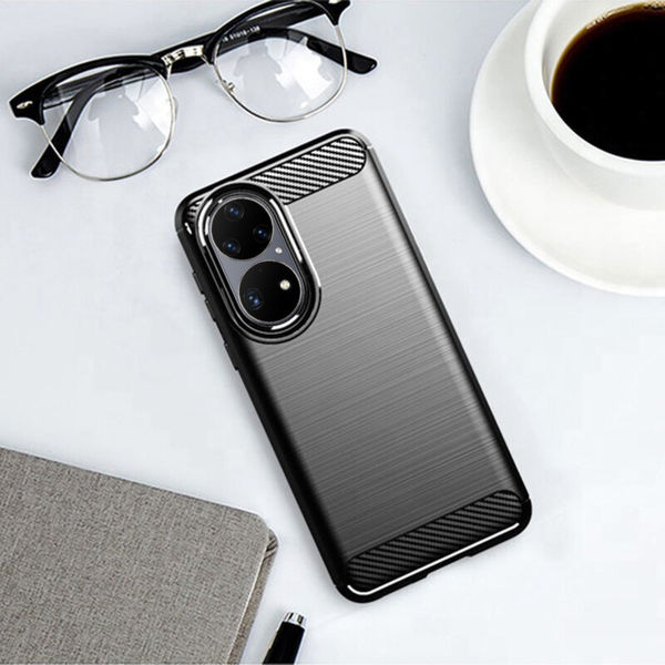 Techsuit - Carbon Silicone - Huawei P50 Pro - Black