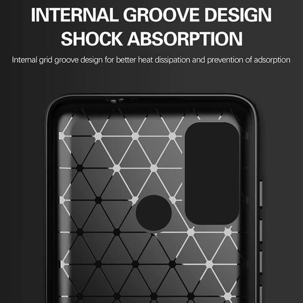 Techsuit - Carbon Silicone - Motorola Moto G60 - Black