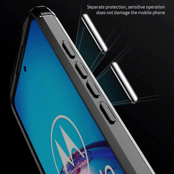 Techsuit - Carbon Silicone - Motorola Moto G60 - Black