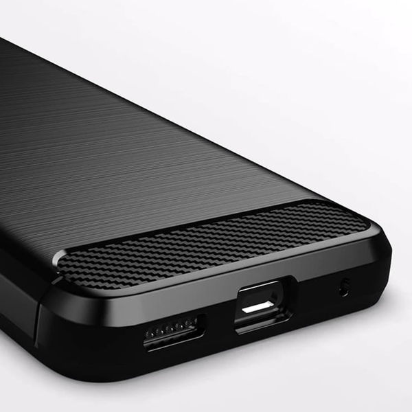 Techsuit - Carbon Silicone - Motorola Moto G60 - Black